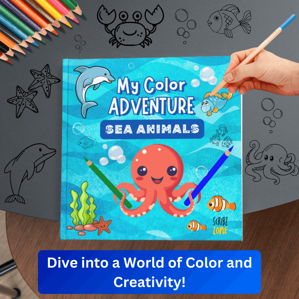 My color adventure: sea animals